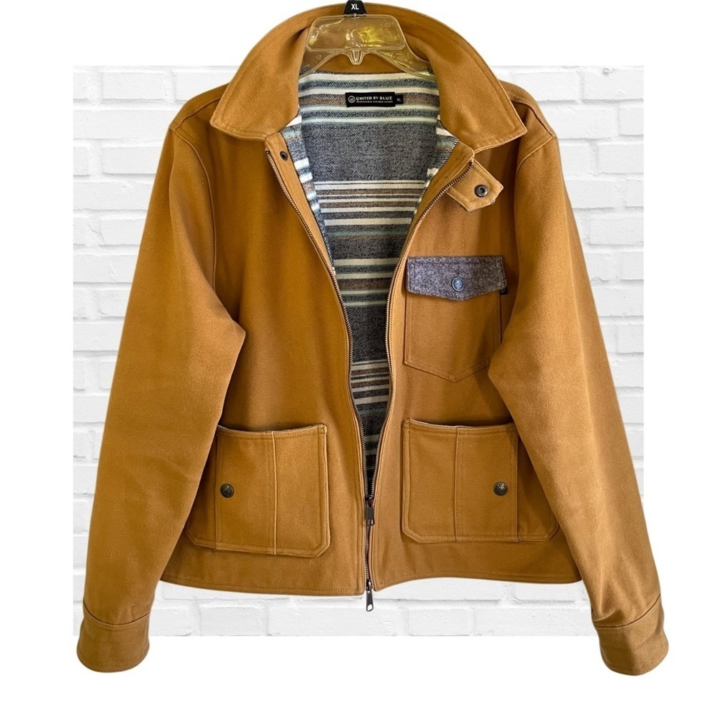United By Blue Utility Jacket Sustainable Yellow Orange Gorp Core Fall Cotton XL